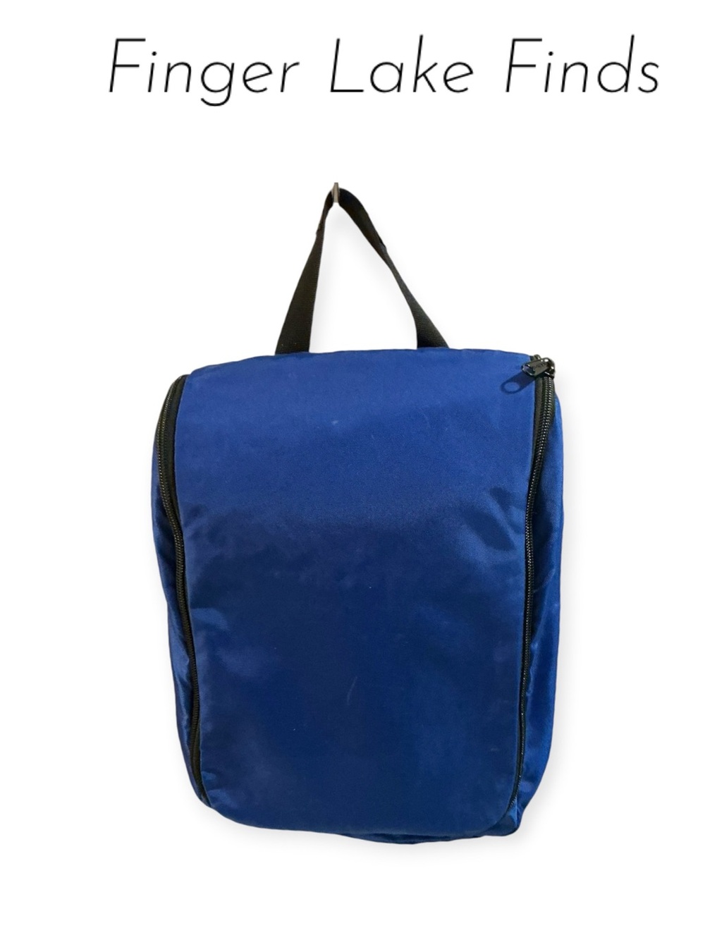 L.L. Bean Royal Blue Toiletry Kit with Black Trim